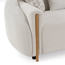 Yorba - Modern Beige Fabric Loveseat