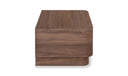 Round Off Small Nightstand Walnut