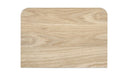 Round Off Small Nightstand Light Oak Brown