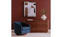 Round Off Dresser Walnut Brown