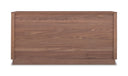 Round Off Dresser Walnut Brown