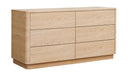 Round Off Dresser Light Oak Brown