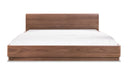 ROUND OFF QUEEN BED WALNUT