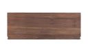 Round Off Queen Bed Walnut Brown