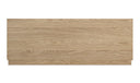 Round Off Queen Bed Light Oak Brown