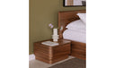 Round Off King Bed Walnut Brown