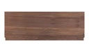 Round Off King Bed Walnut Brown