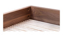 Round Off King Bed Walnut Brown