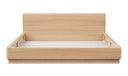 Round Off King Bed Light Oak Brown