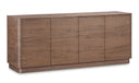 Round Off Sideboard Walnut Brown