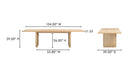 Round Off Large Dining Table Natural Oak