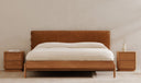 Round Off Tall Nightstand Natural Oak
