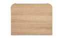 Round Off Tall Nightstand Natural Oak