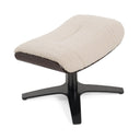 Zahara Modern Beige Lounge Chair & Ottoman