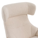 Zahara Modern Beige Lounge Chair & Ottoman