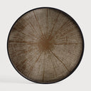 Dark Brown Slice Mirror Tray 24.5" by Ethnicraft