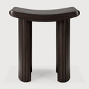 Dark Brown Roller Max Stool by Ethnicraft, view 2