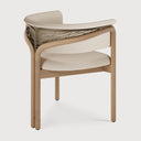 Ivory Chenille Volita Dining Chair by Ethnicraft
