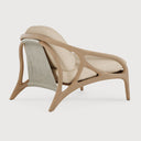 Mushroom Leather Vime Lounge Chair by Ethnicraft