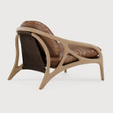 Dark Brown Leather Vime Lounge Chair by Ethnicraft